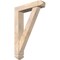 Ekena Millwork Traditional Arts and Crafts Smooth Bracket w/ Offset Brace, Douglas Fir, 5 1/2"W x 24"D x 36"H BKT0604X24X36TRA03SDF - alternate 1